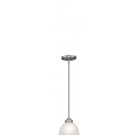 Livex Lighting Somerset 1 Light Brushed Nickel Mini Pendant