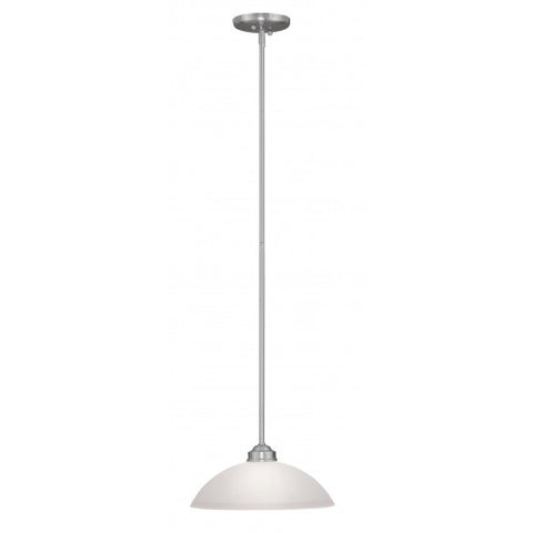 Livex Lighting Somerset 1 Light Brushed Nickel Pendant