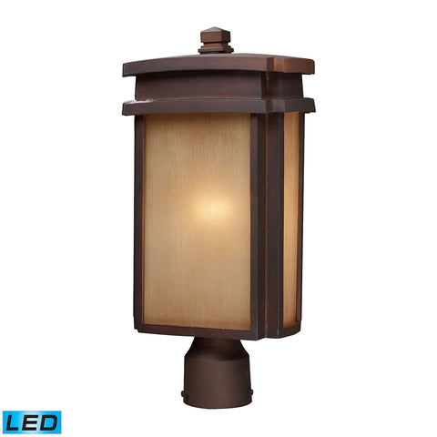 Sedona 1 Light Outdoor LED Pier Mount In Clay Bronze