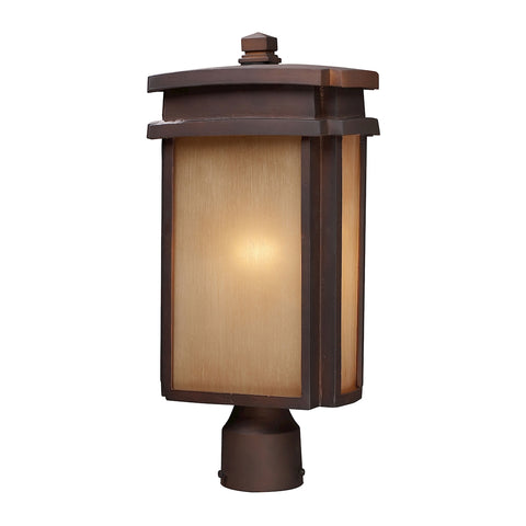 Sedona 1 Light Outdoor Pier Mount In Clay Bronze