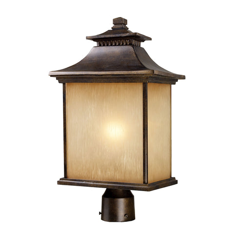 San Gabriel 1 Light Outdoor Post Lamp In Hazelnut Bronze