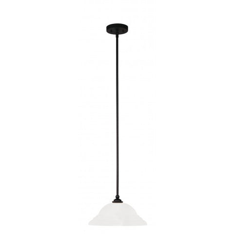 Livex Lighting North Port 1 Light Black Pendant