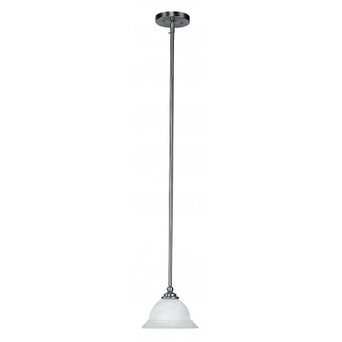 Livex Lighting North Port 1 Light Brushed Nickel Mini Pendant
