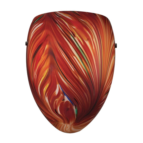 Arco Baleno 1 Light Wall Sconce In Multi Glass