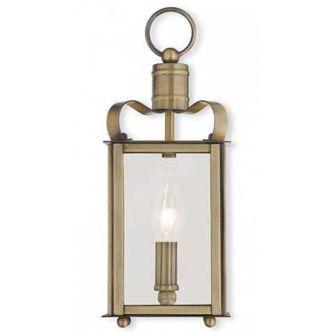 Livex Lighting Garfield 1 Light Antique Brass Wall Sconce