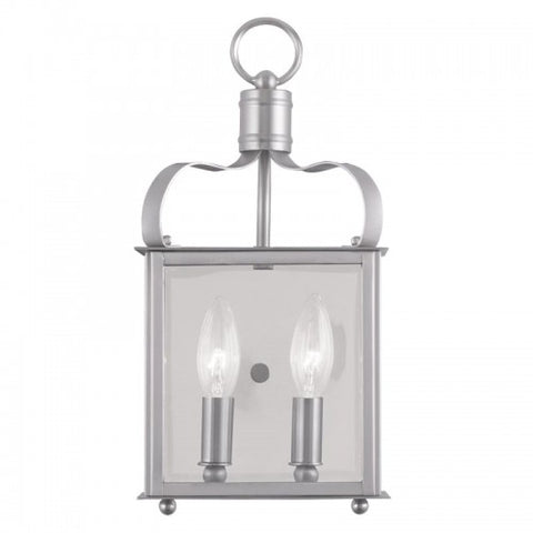Livex Lighting Garfield 2 Light Brushed Nickel Wall Sconce