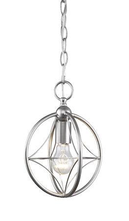 Z-Lite Cortez 1 Light Pendant 452-8BN