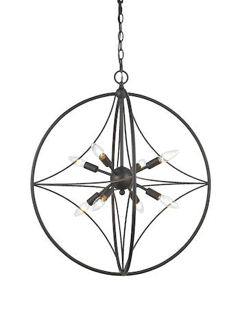 Z-Lite Cortez 8 Light Pendant 452-24BRZ