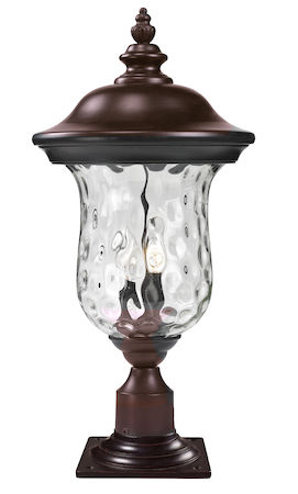 Z-Lite Armstrong Outdoor Post Mount Light 533PHM-533PM-RBRZ