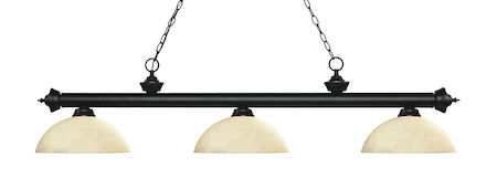 Z-Lite Riviera 3 Light Billiard Light 200-3MB-DGM14