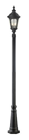 Z-Lite Medow Outdoor Post Light 545PHB-519P-BK