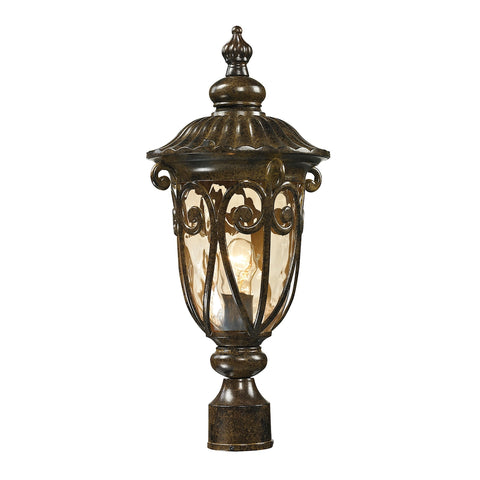 Logansport 1 Light Outdoor Post Lamp In Hazelnut Bronze