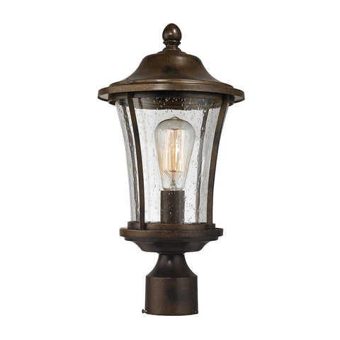 Morganview 1 Light Outdoor Post Lantern In Hazelnut Bronze