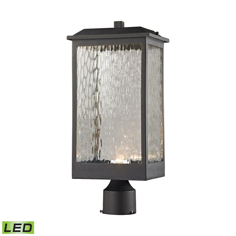 Newcastle Outdoor LED Post Mount In Matte Black
