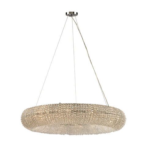 Crystal Ring 12 Light Chandelier In Polished Chrome