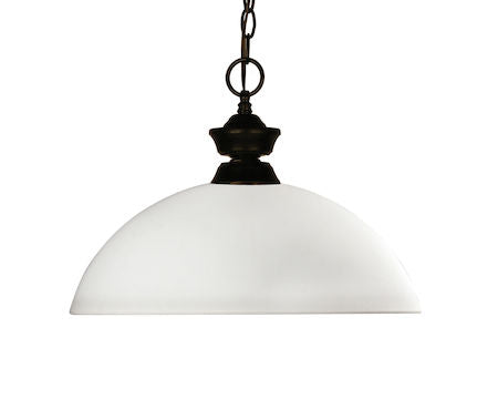 Z-Lite Chance 1 Light Pendant 100701BRZ-DMO14