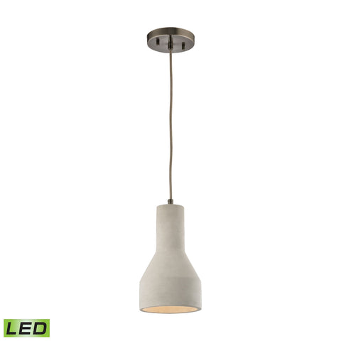 Urban Form 1 Light LED Pendant In Black Nickel