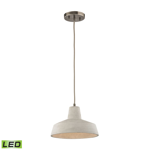 Urban Form 1 Light LED Pendant In Black Nickel
