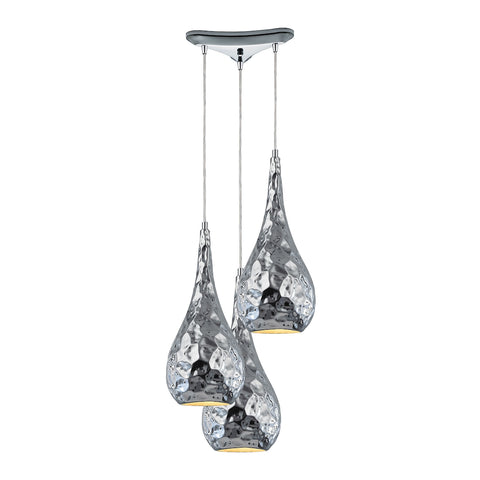 Hammersmith 3 Light Pendant In Polished Chrome