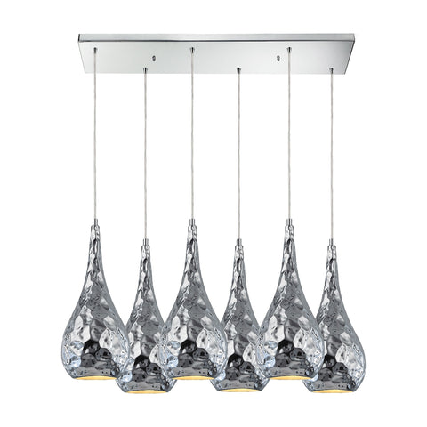 Hammersmith 6 Light Pendant In Polished Chrome
