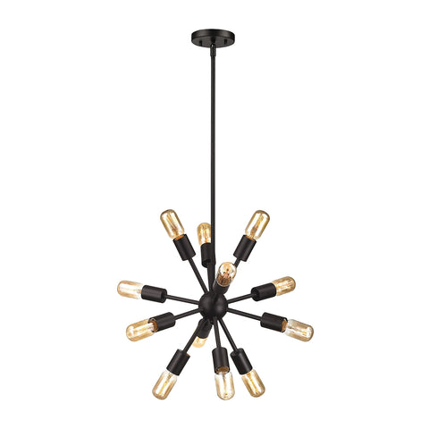 Delphine 12 Light Chandelier In Oil Rubbed Bronze