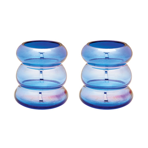 Cobalt Ring Vase - Set of 2