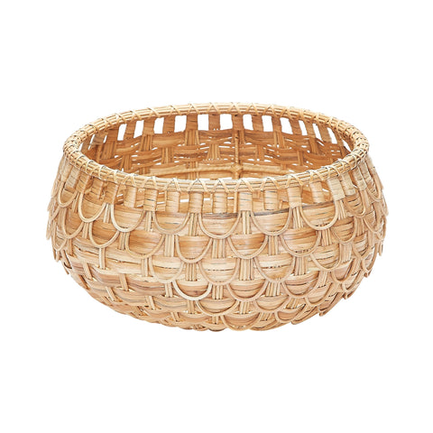 Small Natural Fish Scale Basket