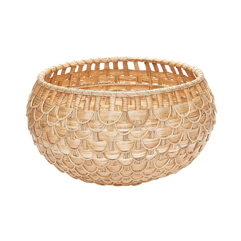 Medium Natural Fish Scale Basket