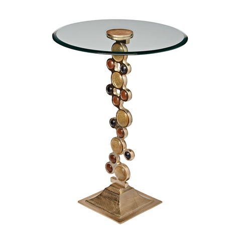 Ruby & Gold Side Table