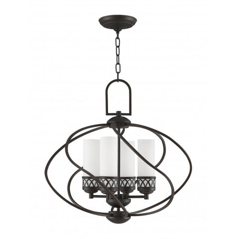 Livex Lighting Westfield 4 Light Olde Bronze Chandelier