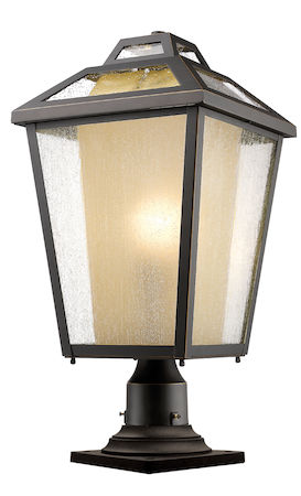 Z-Lite Memphis Outdoor 1 Light Outdoor Pier Mount Light 532PHBR-533PM-ORB