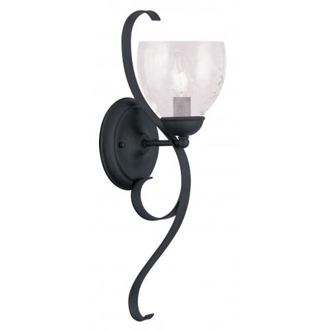 Livex Lighting Brookside 1 Light Black Wall Sconce