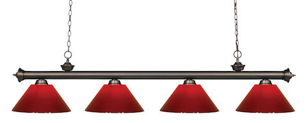 Z-Lite Riviera 4 Light Billiard Light 200-4OB-PRD
