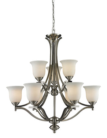 Z-Lite Lagoon 9 Light Chandelier 704-9-BN