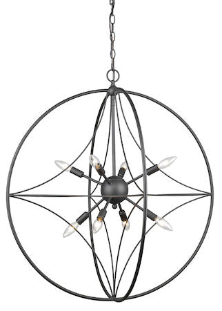 Z-Lite Cortez 8 Light Pendant 452-30BRZ