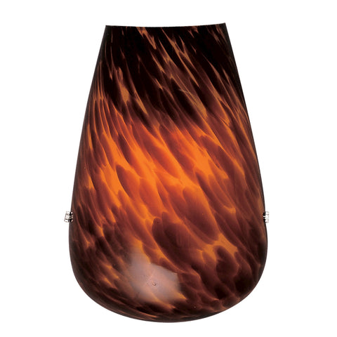 Lacrima 1 Light Wall Sconce In Espresso Glass