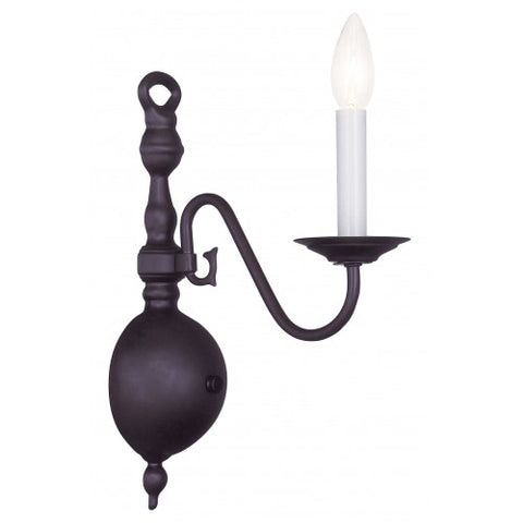 Livex Lighting Williamsburgh 1 Light Bronze Wall Sconce