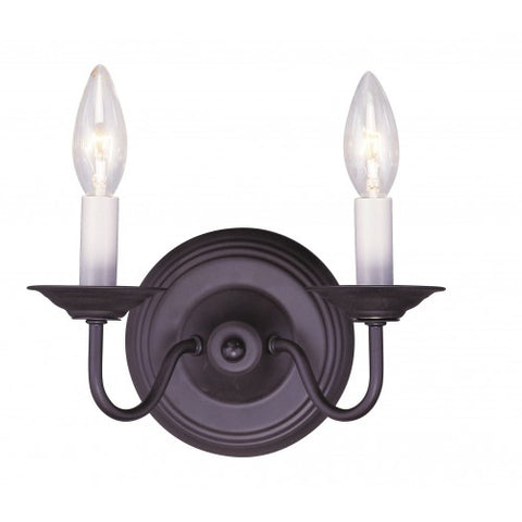 Livex Lighting Williamsburgh 2 Light Bronze Wall Sconce