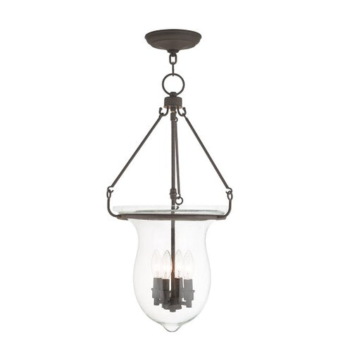 Livex Lighting Canterbury 4 Light Bronze Pendant