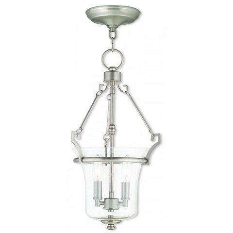 Livex Lighting Buchanan 2 Light Brushed Nickel Pendant