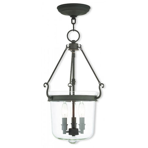 Livex Lighting Rockford 3 Light Bronze Pendant