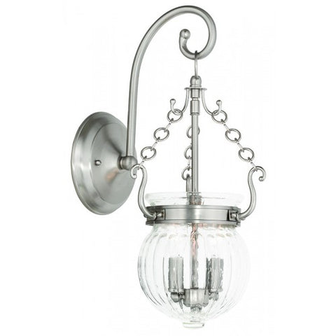 Livex Lighting Everett 2 Light Brushed Nickel Wall Sconce