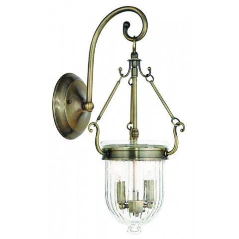 Livex Lighting Coventry 2 Light Antique Brass Wall Sconce