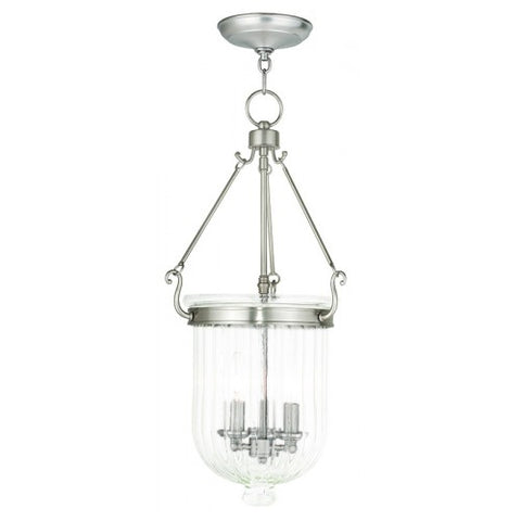 Livex Lighting Coventry 3 Light Brushed Nickel Pendant