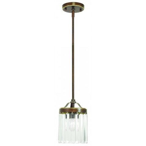Livex Lighting Ashton 1 Light Palacial Bronze Mini Pendant