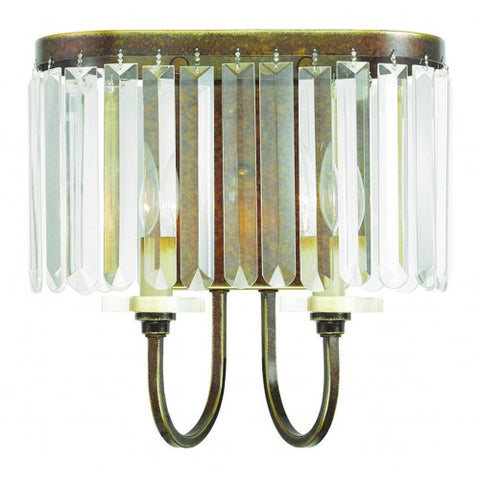 Livex Lighting Ashton 2 Light Palacial Bronze Wall Sconce