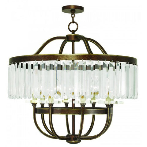 Livex Lighting Ashton 8 Light Palacial Bronze Chandelier