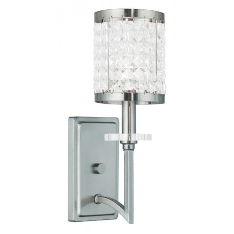 Livex Lighting Grammercy 1 Light Brushed Nickel Wall Sconce