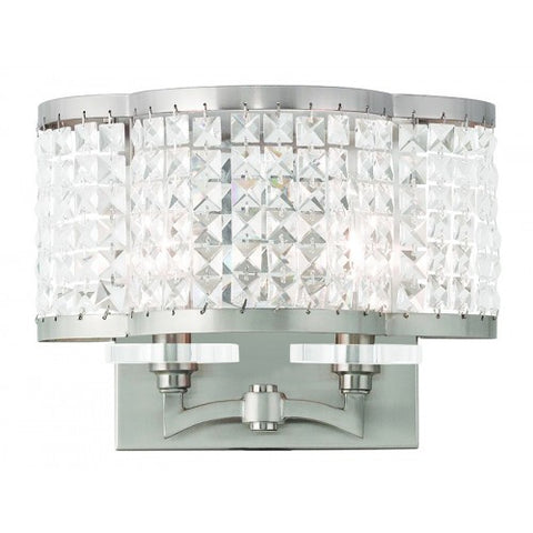 Livex Lighting Grammercy 2 Light Brushed Nickel Wall Sconce