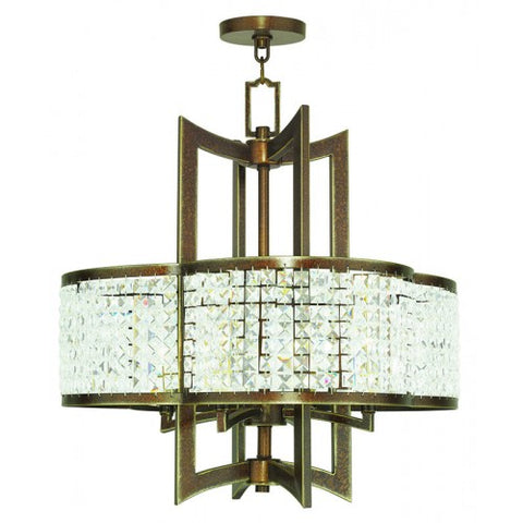 Livex Lighting Grammercy 4 Light Palacial Bronze Chandelier